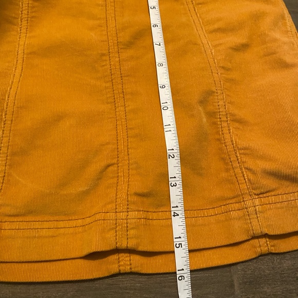 Free People Yellow Corduroy Skirt - Picture 6 of 7